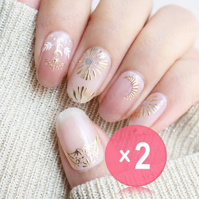 Lunacaca-Moonlight Lover Nails Art Stickers 2pcs Bundle Set
