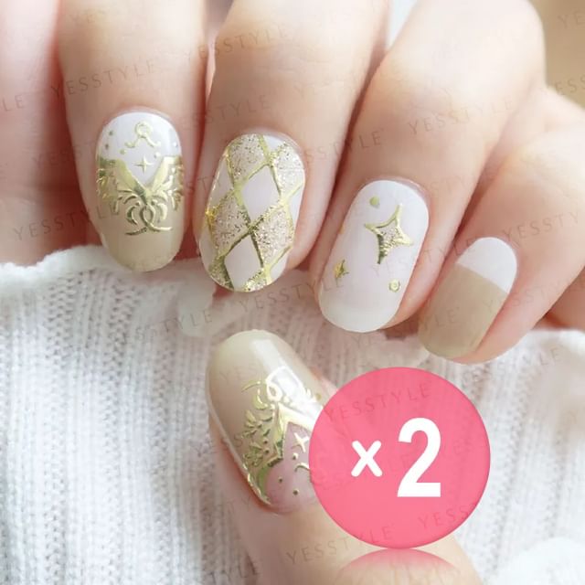 Lunacaca-Taurus Constellation Nail Art Stickers 2pcs Bundle Set