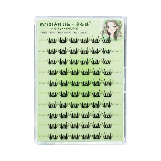 LuxeFlutter-Glue-Free Spiky Cluster False Lashes