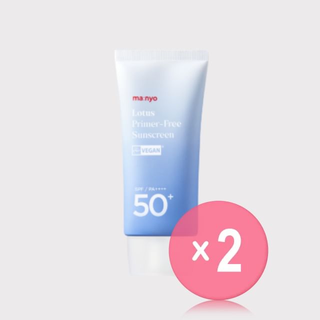 ma-nyo-Lotus Primer-Free Sunscreen 2pcs Bundle Set