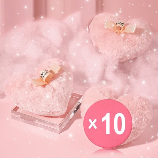 MACK ANDY-Heart Highlight Setting Powder Fluffy Ball 10pcs Bundle Set
