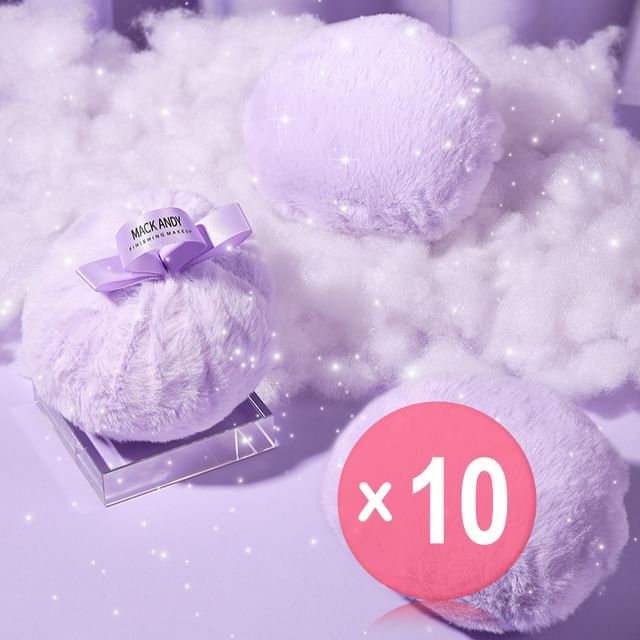 MACK ANDY-Taro Highlight Setting Powder Fluffy Ball 10pcs Bundle Set