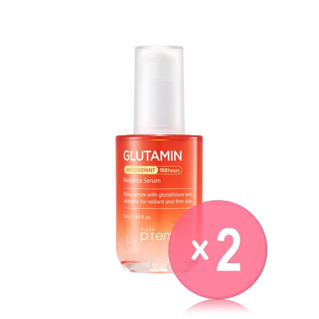 make p-rem-Glutamin Antioxidant Radiance Serum 2pcs Bundle Set