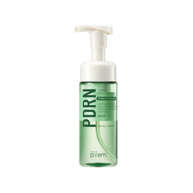 make p-rem-PDRN Milk Essence Bubble Cleanser