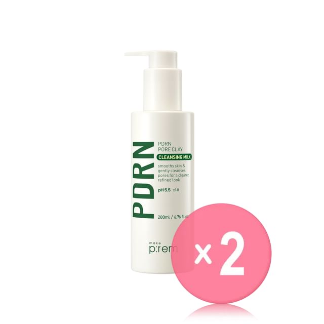 make p-rem-PDRN Pore Clay Cleansing Milk 2pcs Bundle Set