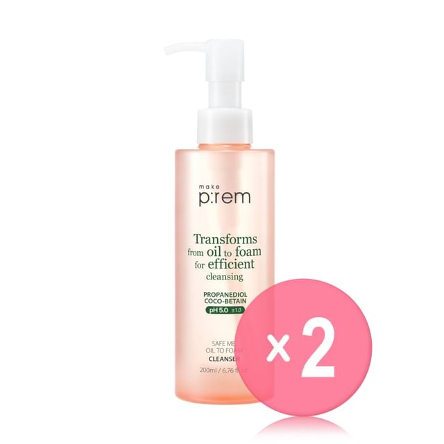 make p-rem-Safe Me Oil to Foam Cleanser 2pcs Bundle Set