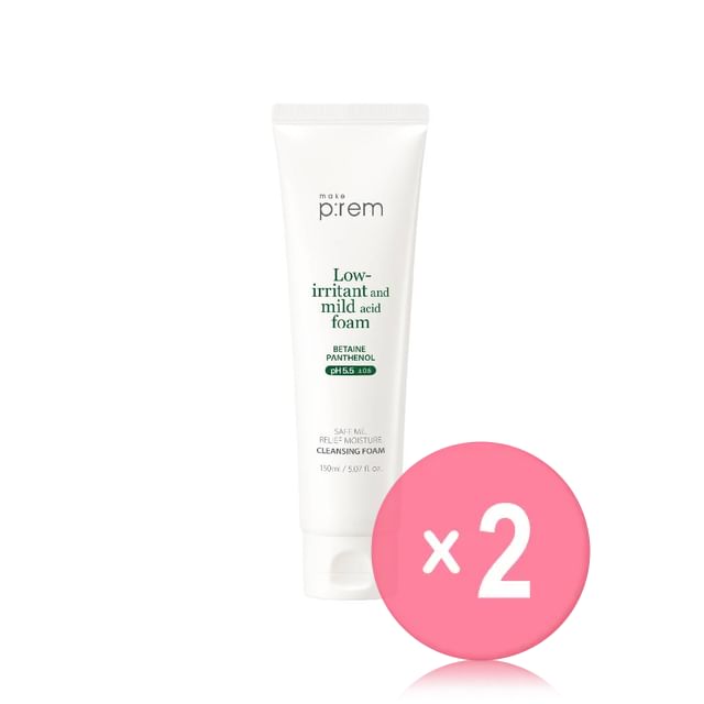 make p-rem-Safe Me Relief Moisture Cleansing Foam 2pcs Bundle Set