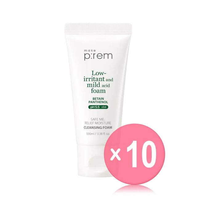 make p-rem-Safe Me Relief Moisture Cleansing Foam Mini 10pcs Bundle Set