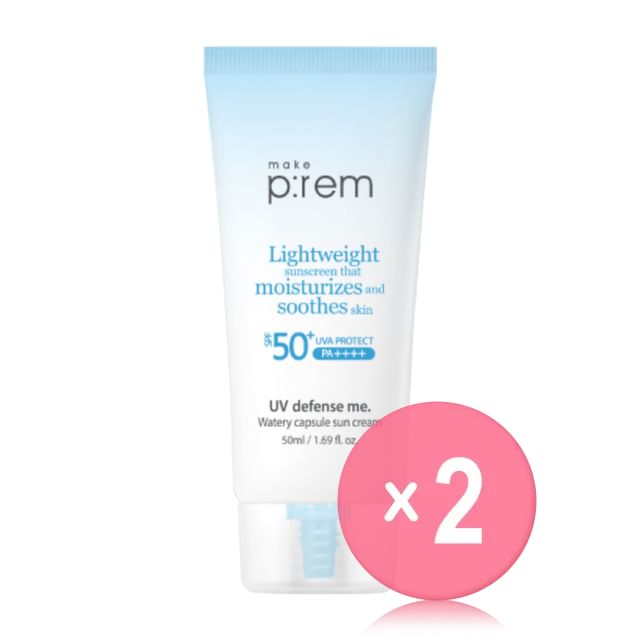 make p-rem-UV Defense Me Watery Capsule Sun Cream 2pcs Bundle Set