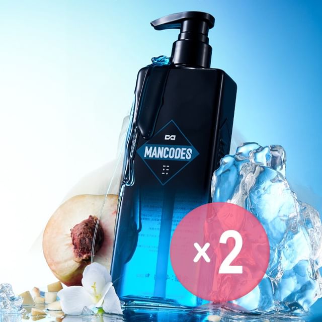 MANCODES-Weak Acid Shampoo For Oily Hair Dandruff 2pcs Bundle Set