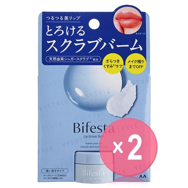 Mandom-Bifesta Lip Scrub Balm 2pcs Bundle Set