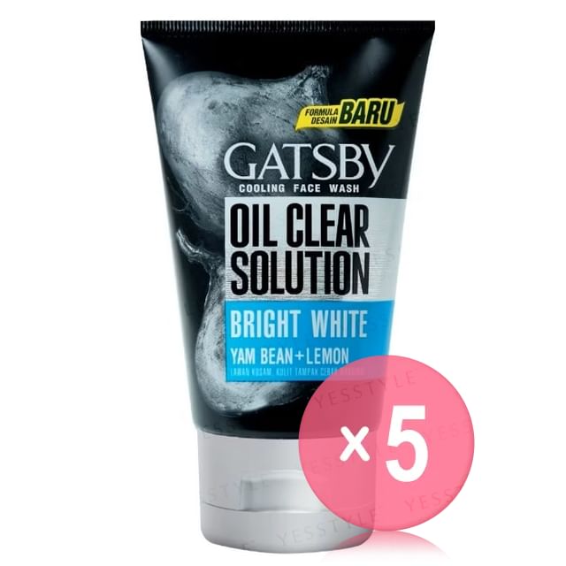 Mandom-Gatsby Bright White Cooling Face Wash 5pcs Bundle Set