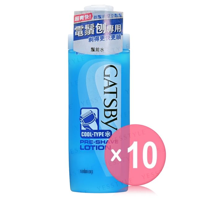 Mandom-Gatsby Cool-Type Pre-Shave Lotion 10pcs Bundle Set