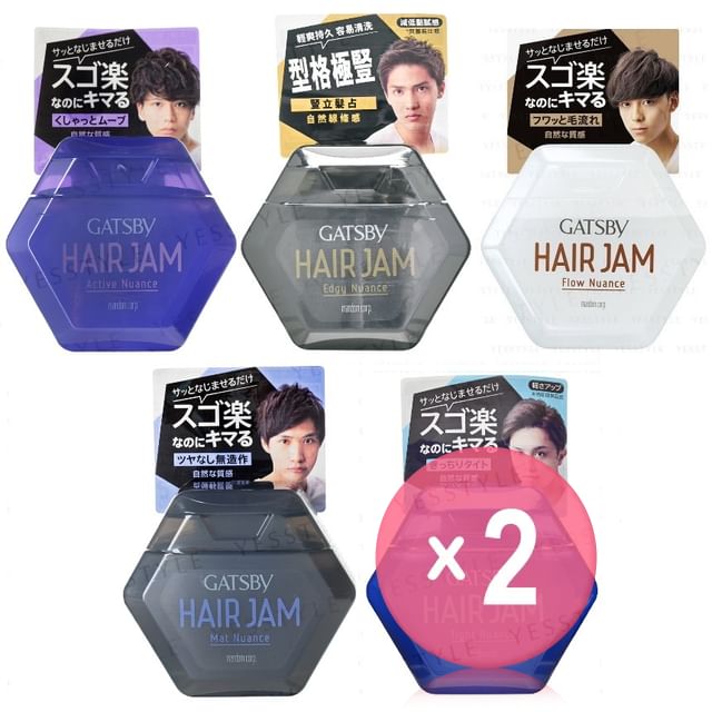 Mandom-Gatsby Hair Jam 2pcs Bundle Set