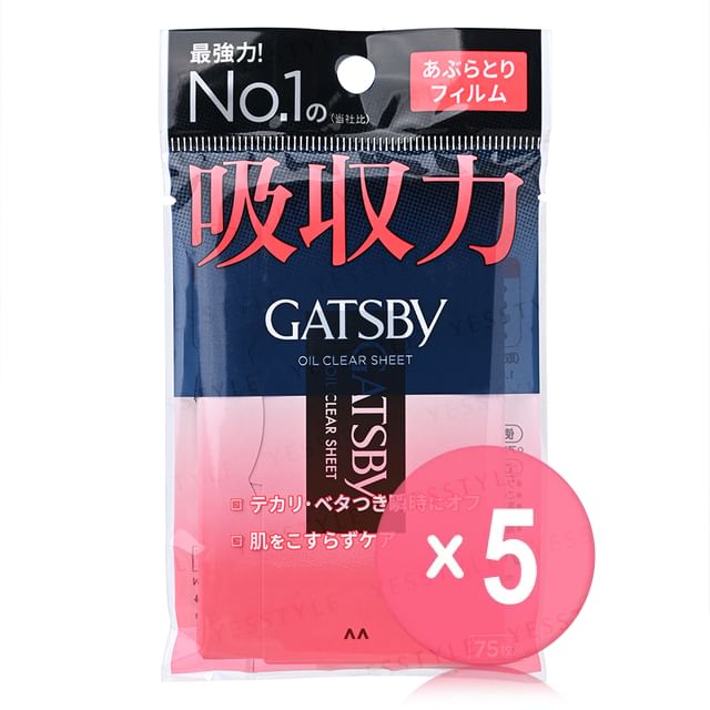 Mandom-Gatsby Oil Clear Sheet 5pcs Bundle Set