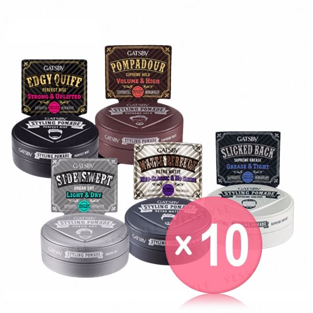Mandom-Gatsby Styling Pomade 10pcs Bundle Set