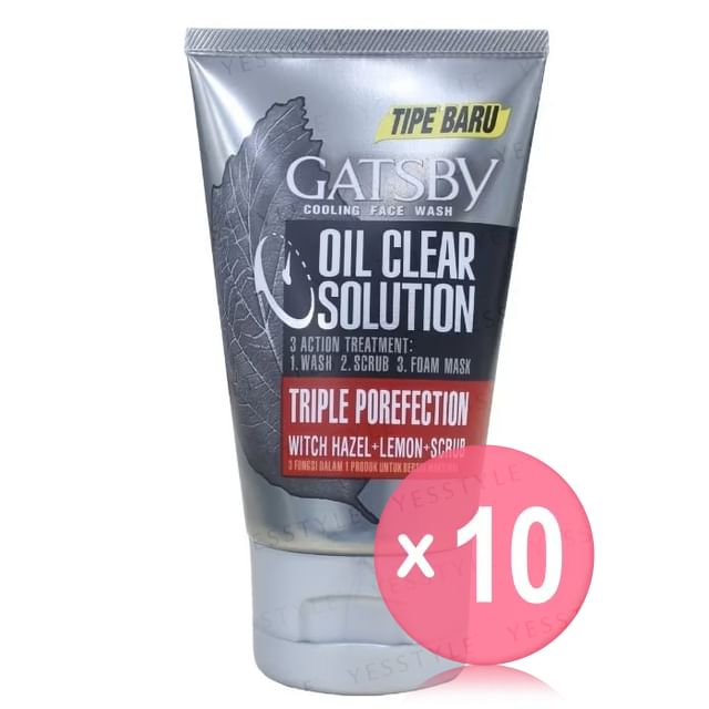 Mandom-Gatsby Triple Porefection Cooling Face Wash 10pcs Bundle Set