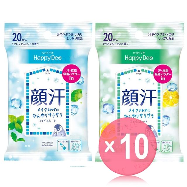 Mandom-Happy Deo Face Sheet 10pcs Bundle Set