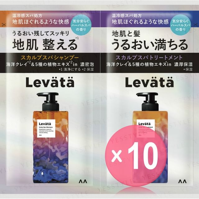 Mandom-Levata Scalp Spa Shampoo Treatment Sachet Set 10pcs Bundle Set