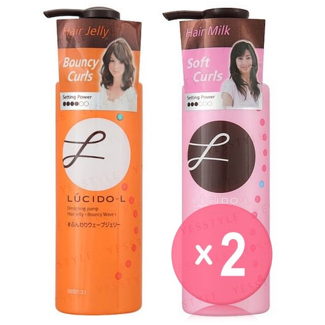 Mandom-Lucido-L Designing Pump Hair 2pcs Bundle Set
