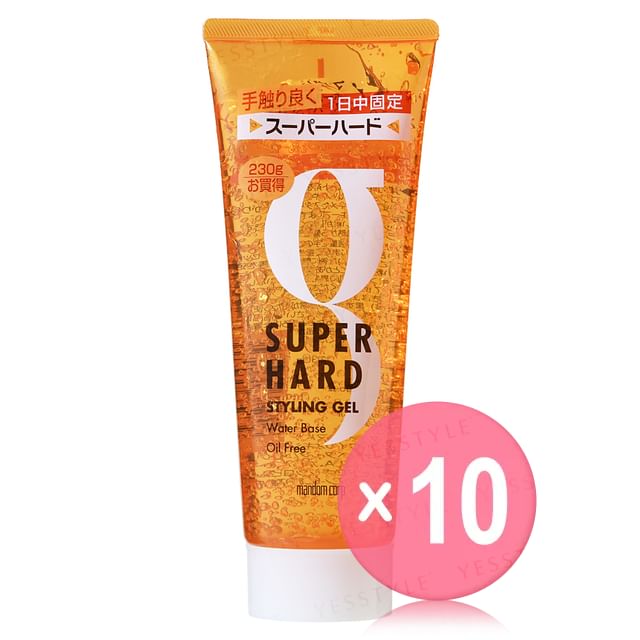 Mandom-Super Hard Styling Gel 10pcs Bundle Set