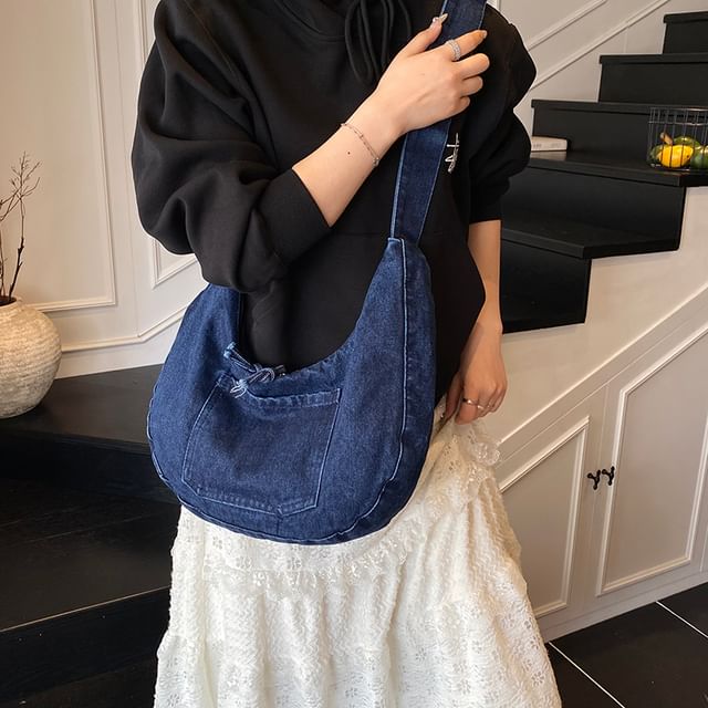 Maorong-Denim Shoulder Bag