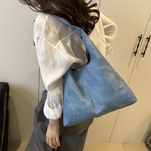 Maorong-Faux Leather Tote Bag