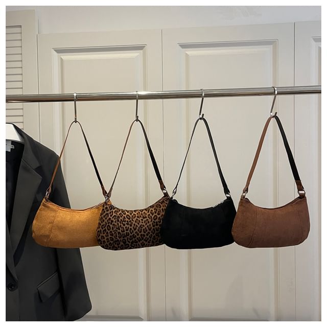 Maorong-Faux Suede Shoulder Bag