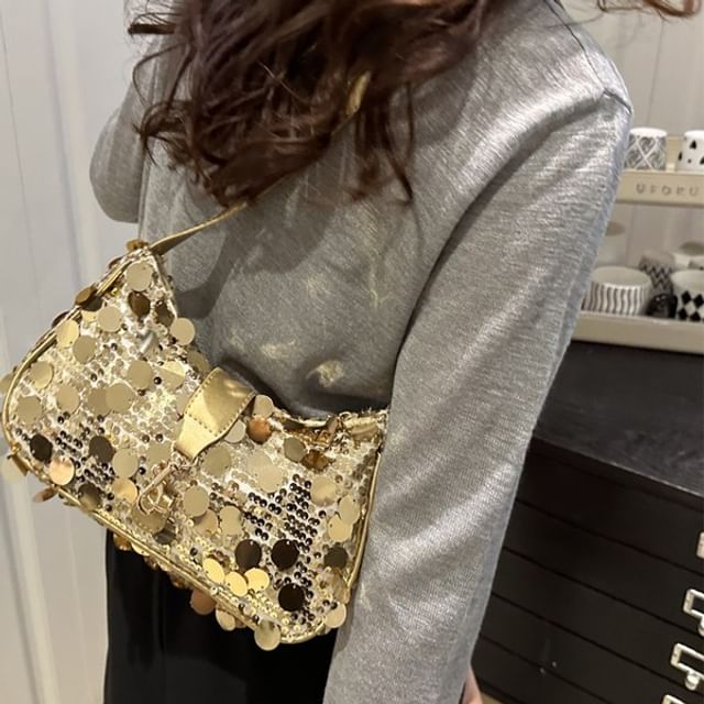 Maorong-Sequin Shoulder Bag