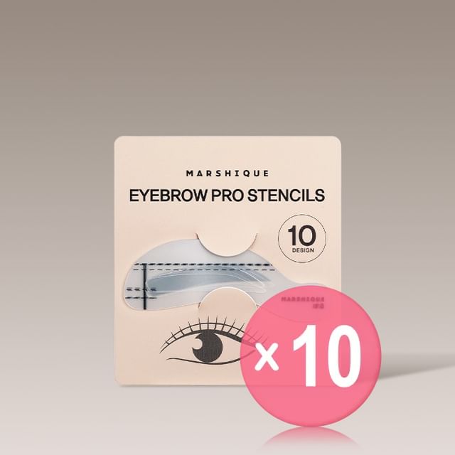 MARSHIQUE-Eyebrow Pro Drawing Guide Set 10pcs Bundle Set