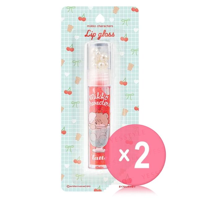 Maruka-Mikko Lip Gloss Latte 2pcs Bundle Set