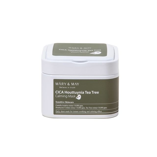 Mary-May-Máscara Facial Cica Houttuynia Tea Tree Calming Mask-30 Unidades