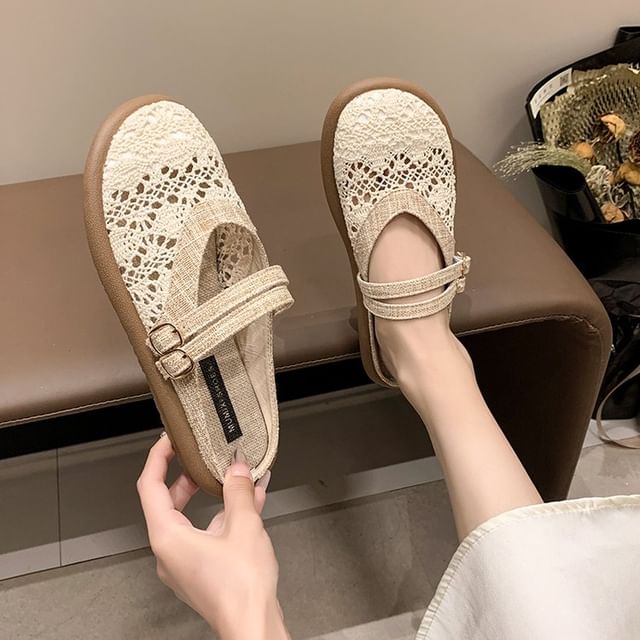 maryanette-Plain Crochet Mules