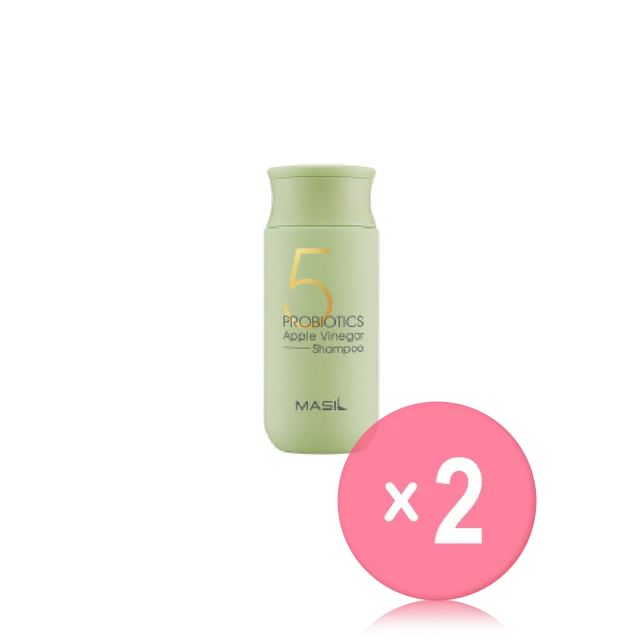 MASIL-5 Probiotics Apple Vinegar Shampoo Mini 2pcs Bundle Set