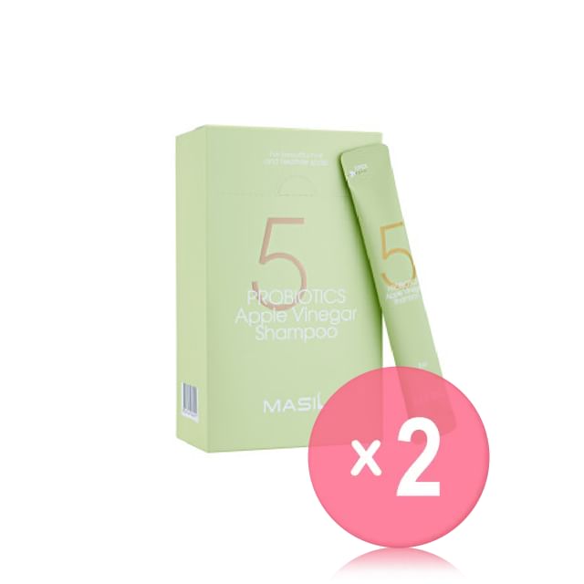 MASIL-5 Probiotics Apple Vinegar Shampoo Stick Pouch 2pcs Bundle Set