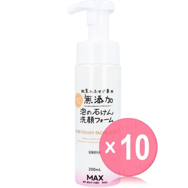 MAX-Additive-free Face Wash Foam 10pcs Bundle Set