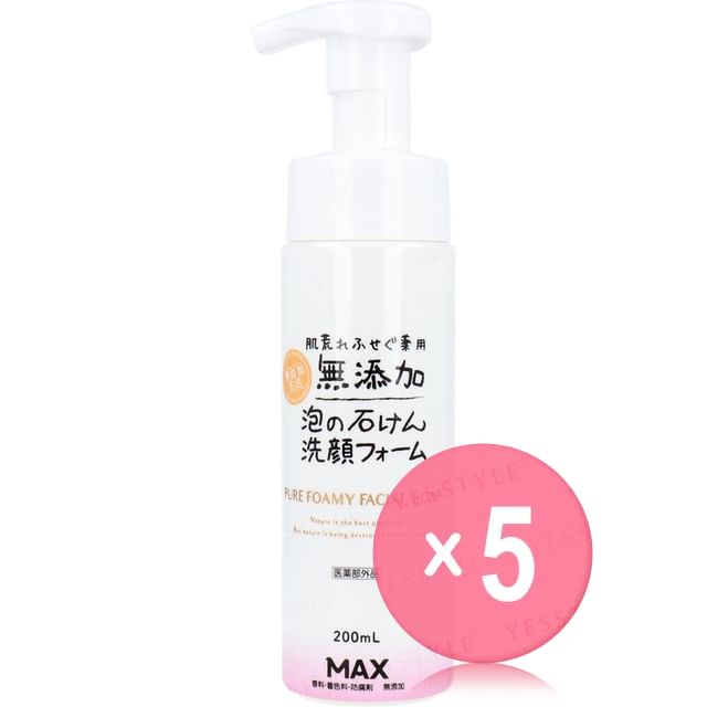 MAX-Additive-free Face Wash Foam 5pcs Bundle Set