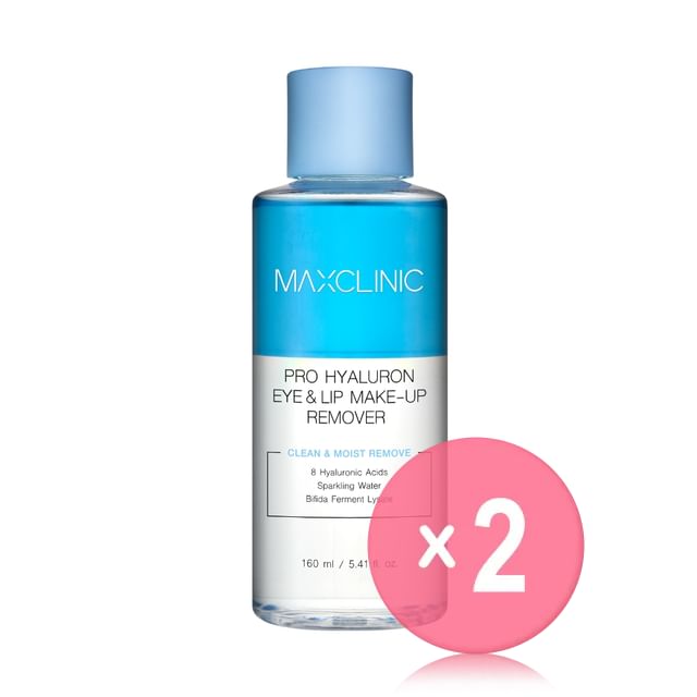 MAXCLINIC-Pro Hyaluron Eye Lip Makeup Remover 2pcs Bundle Set