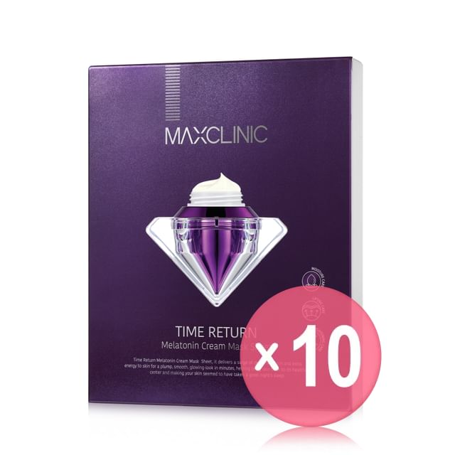 MAXCLINIC-Time Return Melatonin Cream Mask Set 10pcs Bundle Set