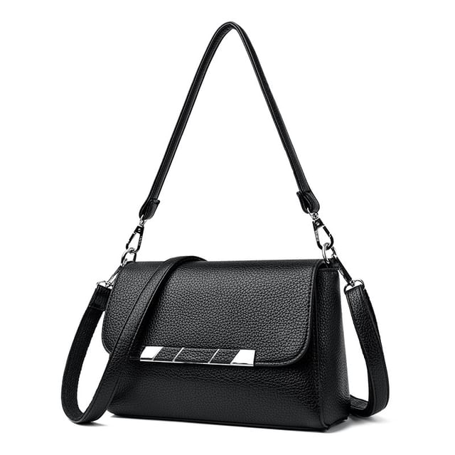 Mayanne-Genuine Leather Flap Crossbody Bag