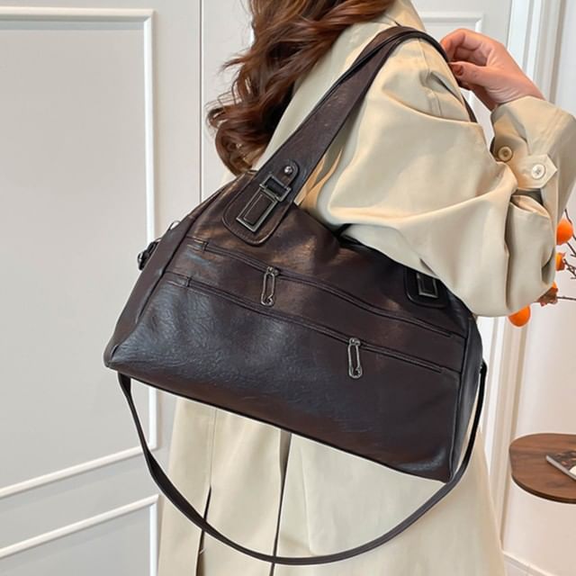 Mayanne-Zip Panel Crossbody Tote Bag
