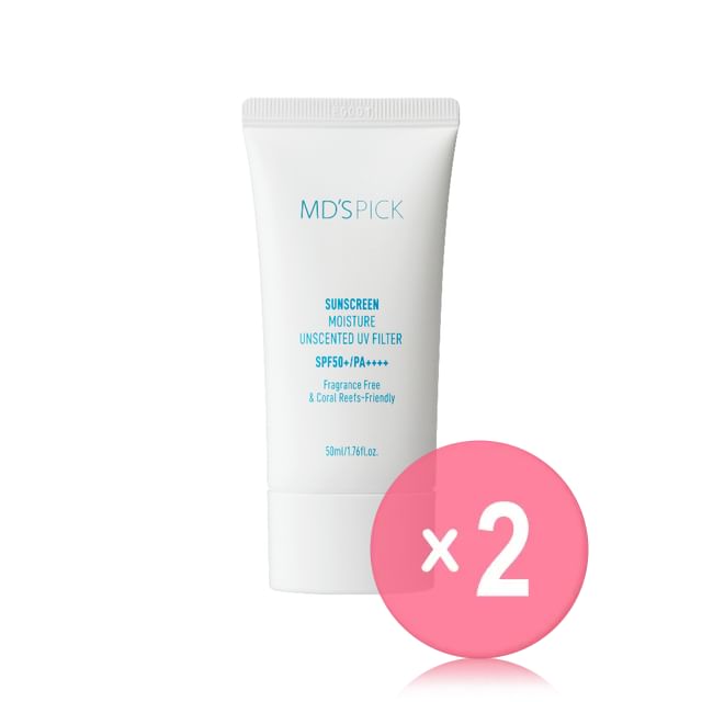 MD-S PICK-Moisture Unscented UV Filter Sunscreen 2pcs Bundle Set