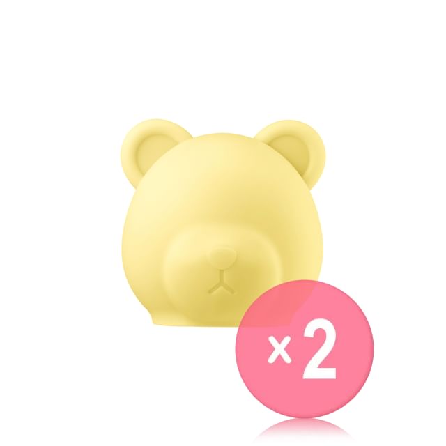 medicube-AGE-R Booster Pro Head Case Yellow Bear 2pcs Bundle Set