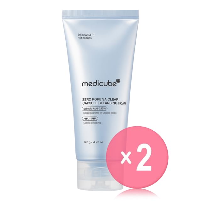 medicube-Zero Pore SA Clear Capsule Cleansing Foam 2pcs Bundle Set