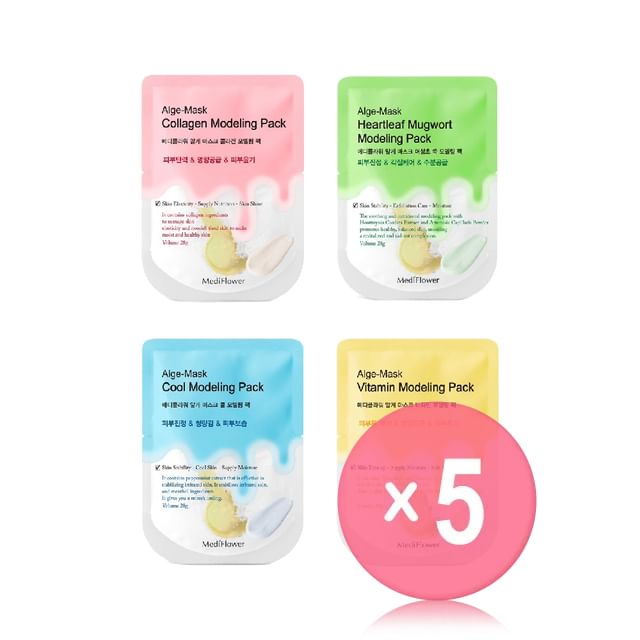 MediFlower-Alge-Mask Modeling Pack - 4 Types 5pcs Bundle Set