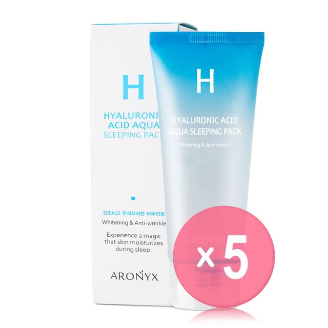 MediFlower-ARONYX Hyaluronic Acid Aqua Sleeping Pack 5pcs Bundle Set