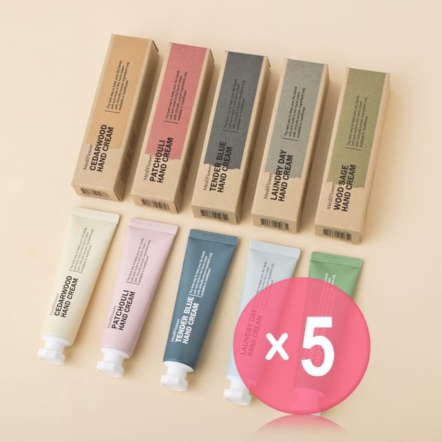 MediFlower-Délicat Hand Cream - 5 Types 5pcs Bundle Set