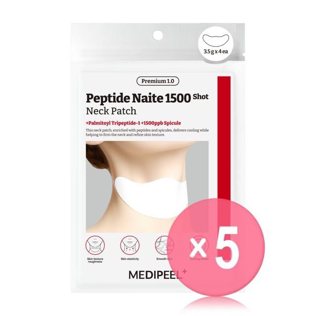 MEDIPEEL-Premium Peptide Naite 1500 Shot Neck Patch 10 5pcs Bundle Set