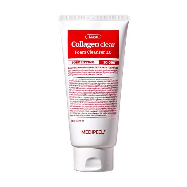 [MEDIPEEL] RED LACTO COLLAGEN CLEAR FOAM CLEANSER 2.0