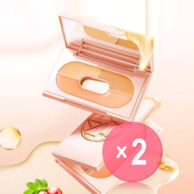 MEIKING-3 Color Concealer Palette 2pcs Bundle Set
